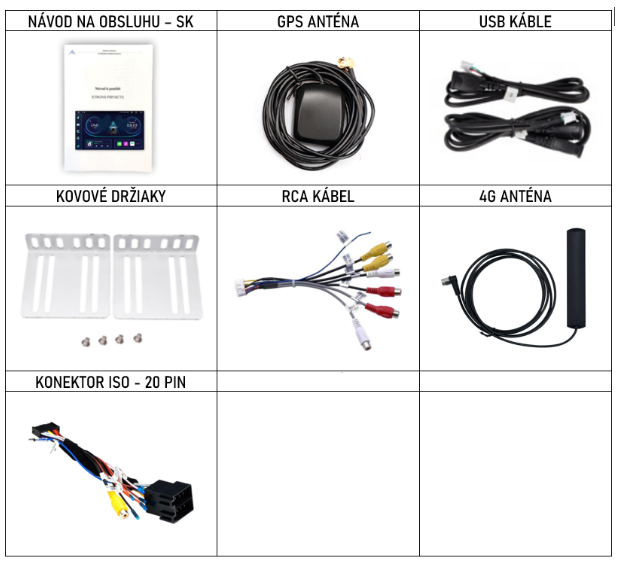 SK - prislusenstvo pre autorádio do Xtrons 2DIN .- evtech.sk